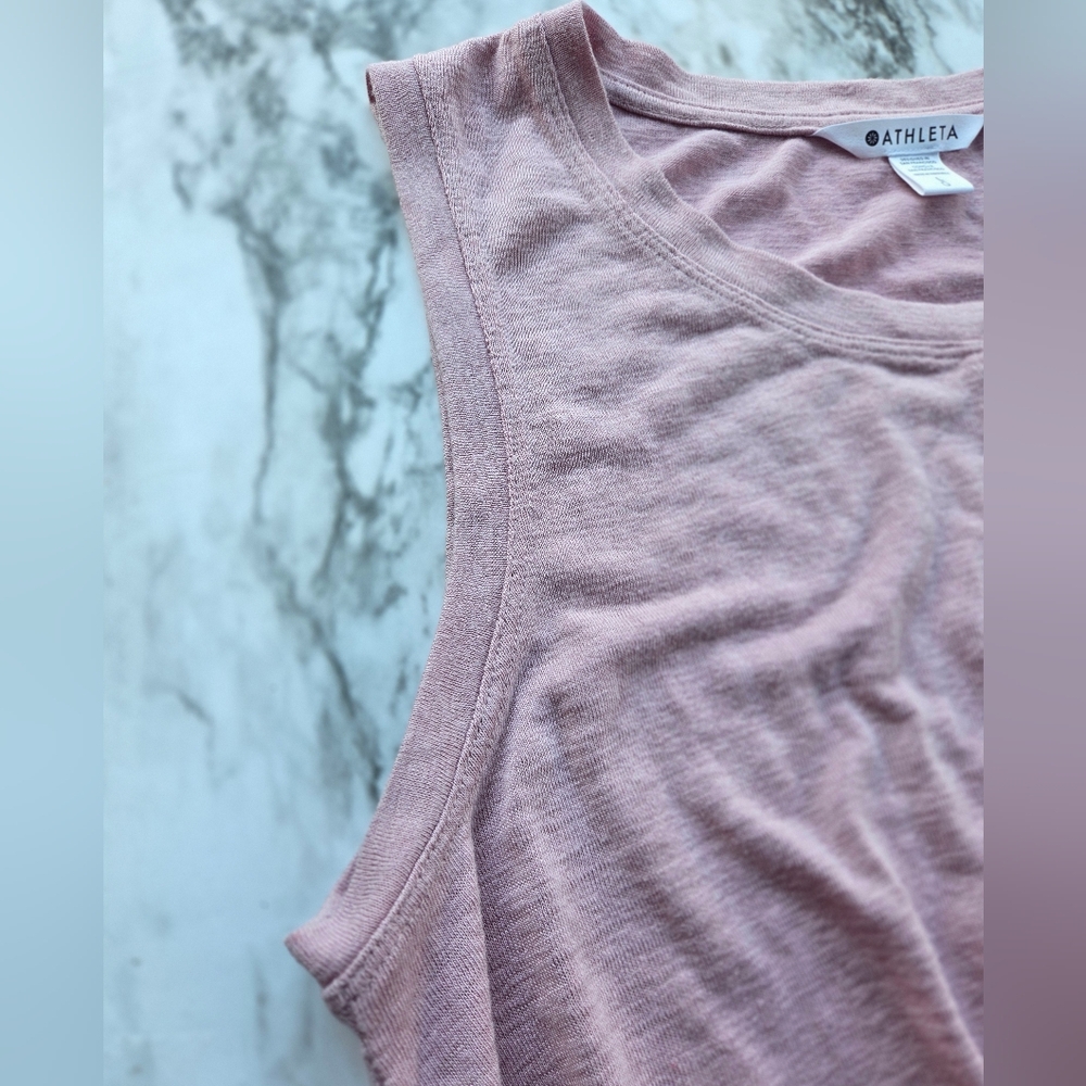 Athleta Pink Women's Tank Top - Picture 3 of 9